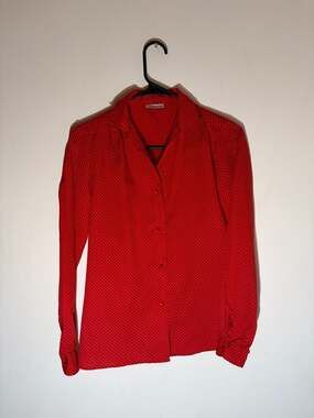 Vintage Levi Strauss & Co. Red Polka Dot Button Up Long Sleeve Shirt